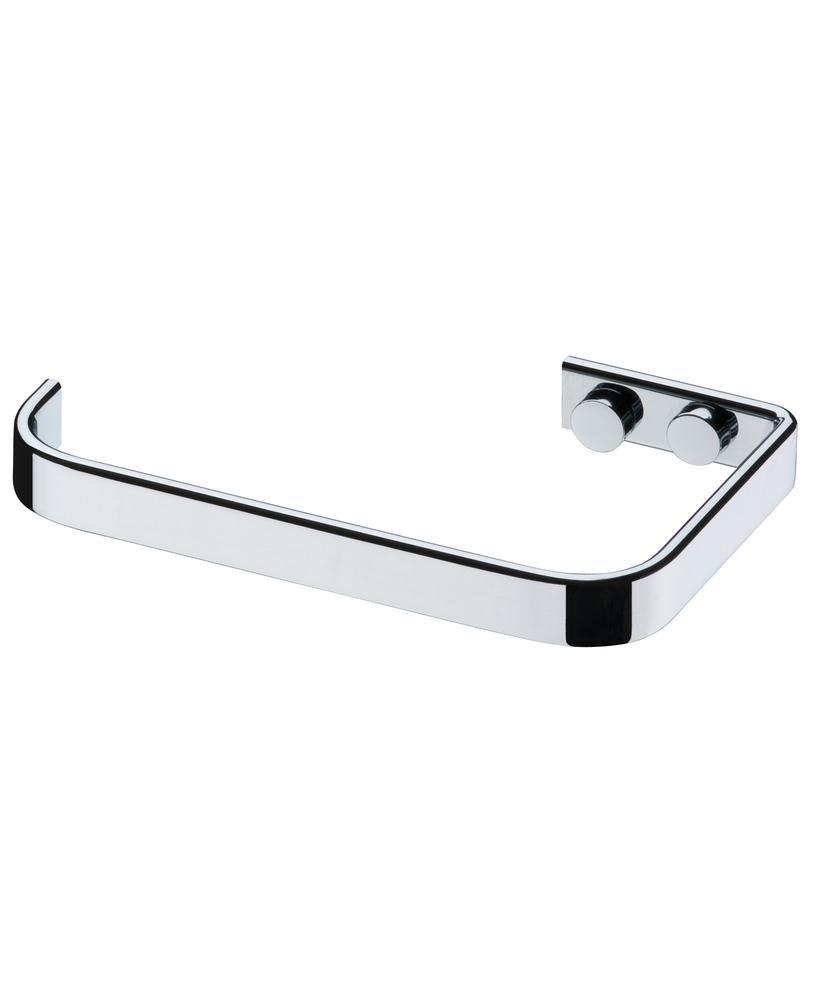 Porta Toalha de Rosto Piatina Aberto Fixação Parafuso 22cm Cromado - Ela Decora