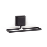 Porta Toalha de Rosto Piatina Fixação 3M Preto 20cm - Ela Decora