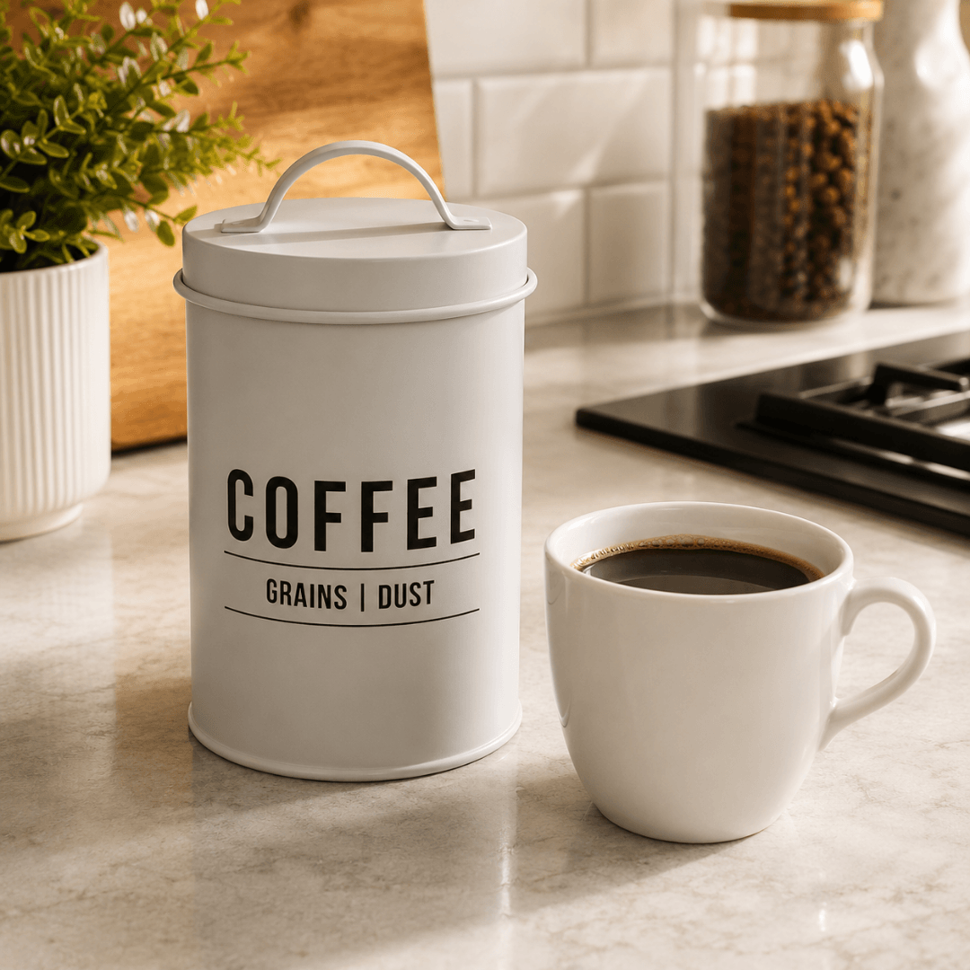 Lata Pote para Café Manhattan Branca 1,2 Litros