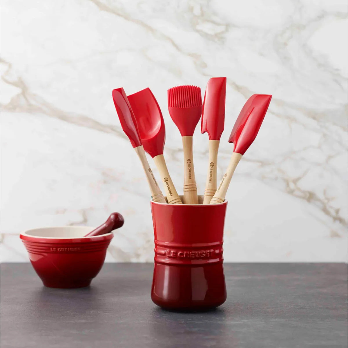 Porta Utensílios Cerâmica Vermelho 1,1 Litros Le Creuset