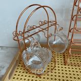 Porta Xícaras de Café Rose Gold
