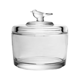 Pote com Tampa Bird Cristal 7,5cm - Ela Decora