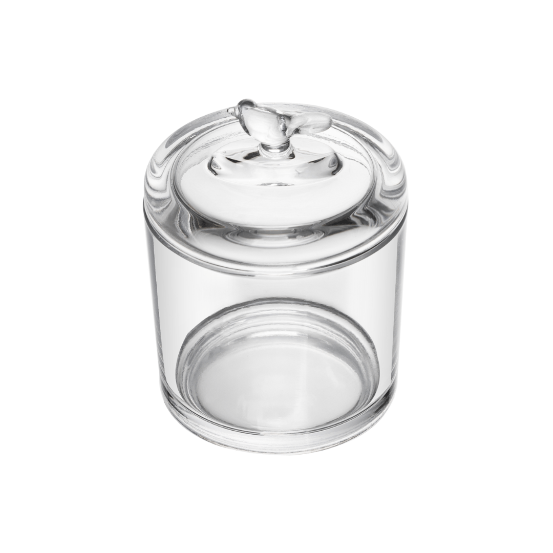 Pote com Tampa Bird Cristal 8,5cm - Ela Decora