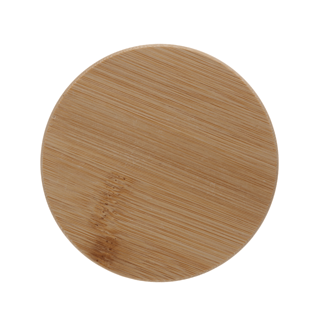 Pote de Vidro Canelado com Tampa de Bambu 800ml - Ela Decora