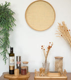 Pote de Vidro com Tampa de Bambu Circular Mantimento 500ml - Ela Decora