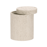 Pote Decorativo em Polirresina Cinza 10,5cm - Ela Decora