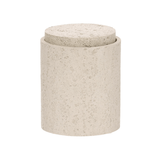 Pote Decorativo em Polirresina Cinza 10,5cm - Ela Decora