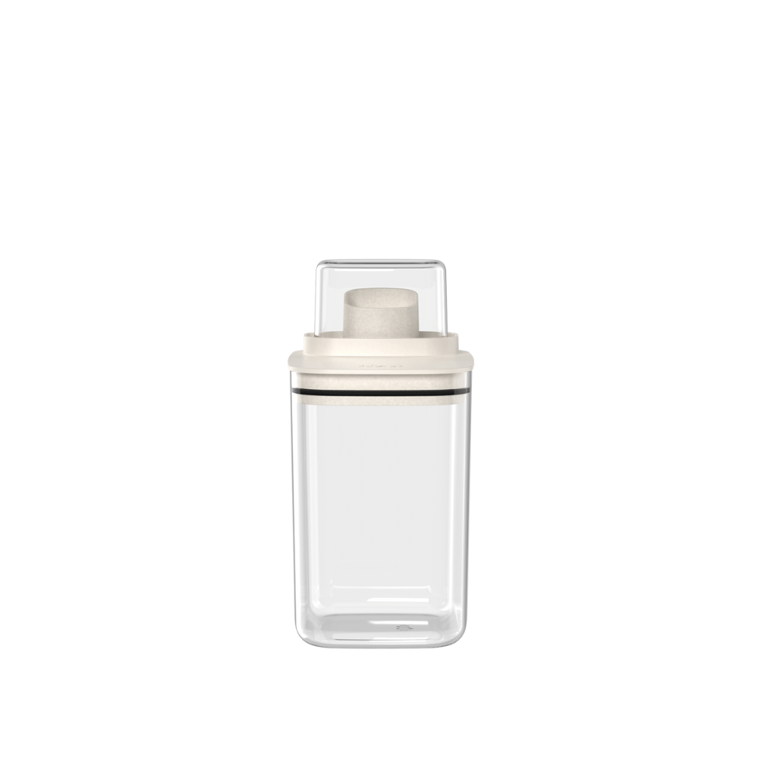 Pote Hermético Dispenser Flow Bege 1,5 Litros - Ela Decora