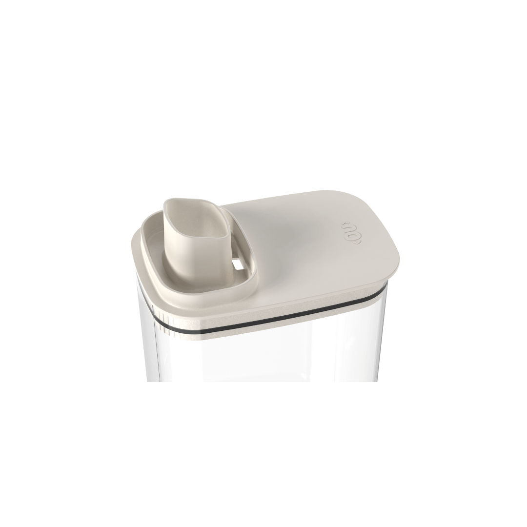 Pote Hermético Dispenser Flow Bege 2,3 Litros - Ela Decora