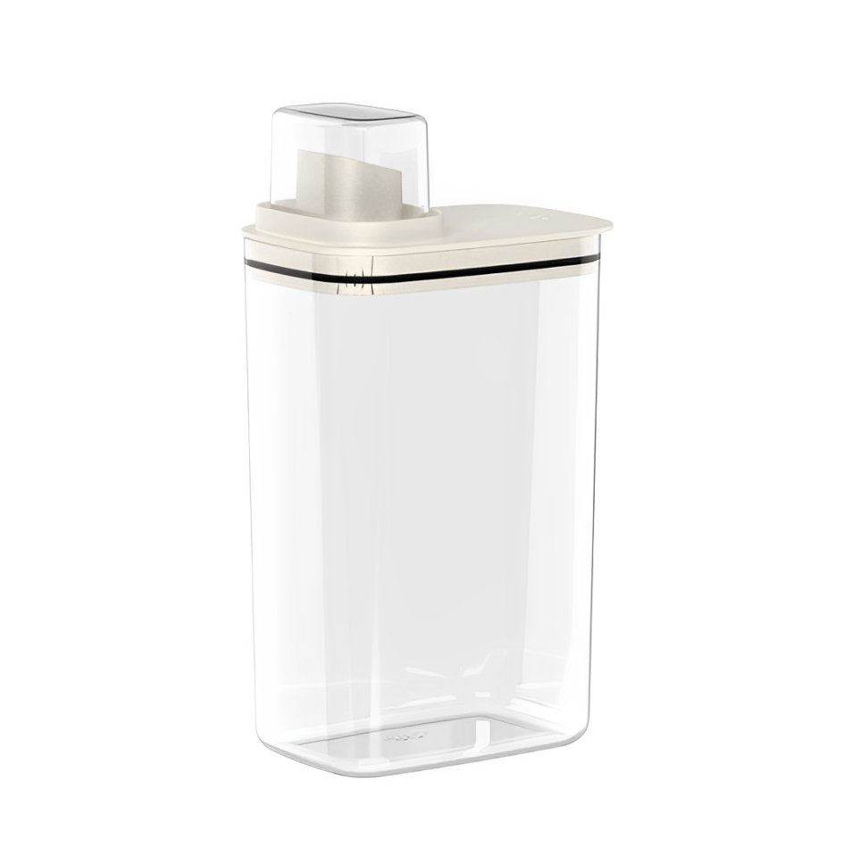 Pote Hermético Dispenser Flow Bege 2,3 Litros - Ela Decora