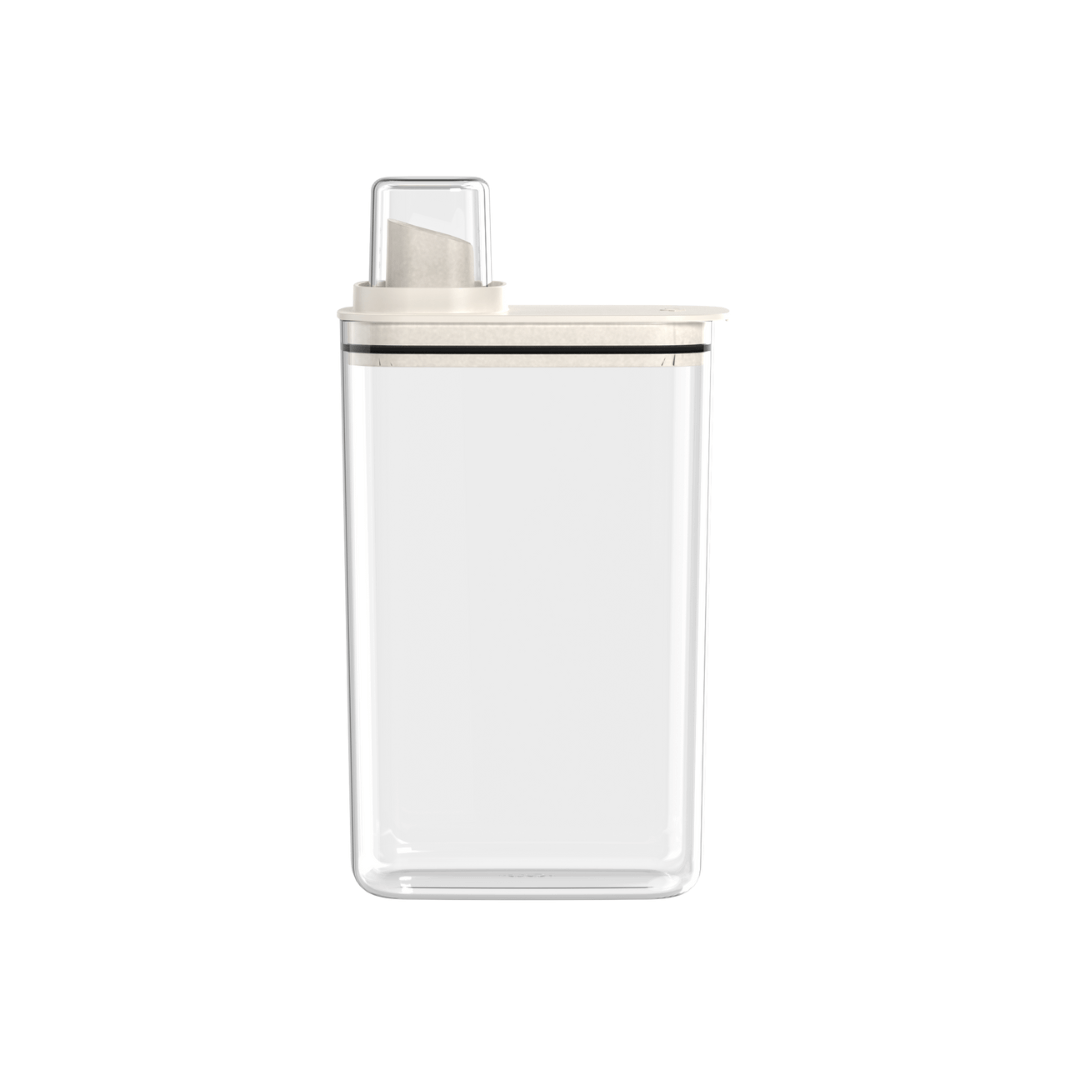 Pote Hermético Dispenser Flow Bege 2,3 Litros - Ela Decora