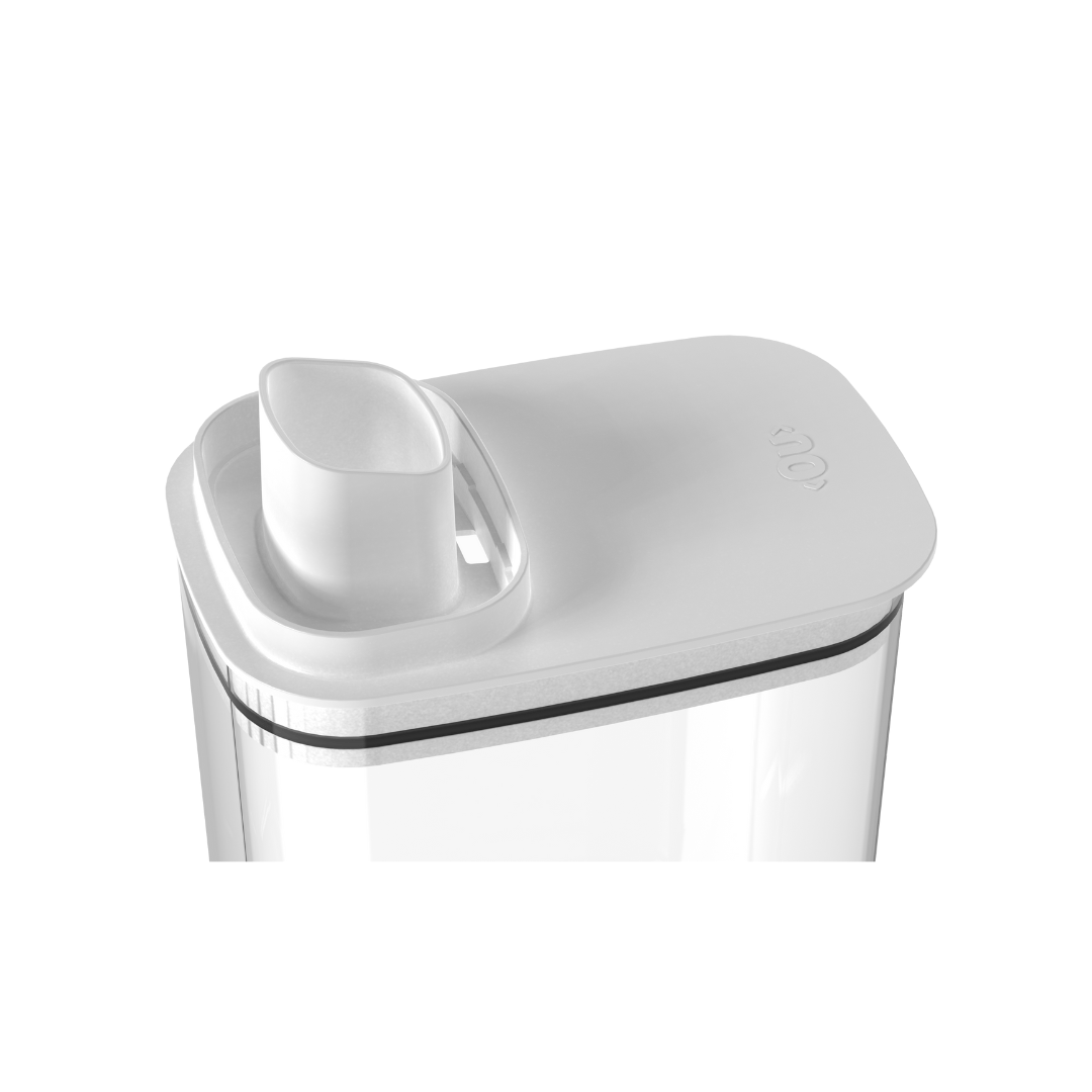 Pote Hermético Dispenser Flow Branco 1,5 Litros - Ela Decora