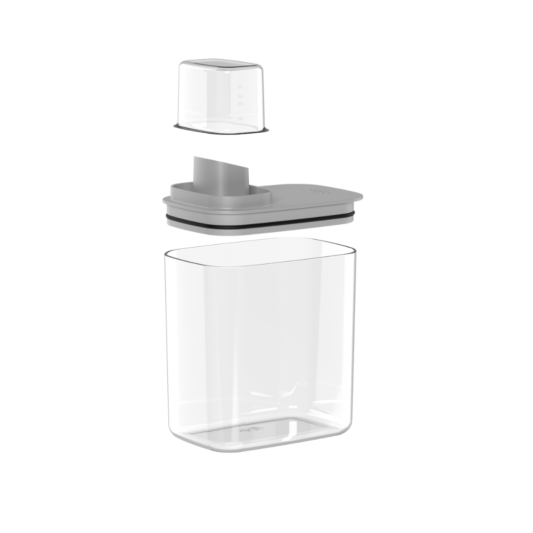 Pote Hermético Dispenser Flow Chumbo 1,5 Litros - Ela Decora