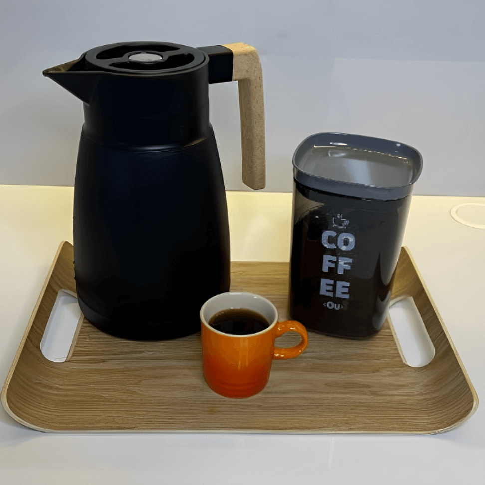 Pote Hermético Porta Mantimento Café My Coffee com Colher Chumbo - Ela Decora