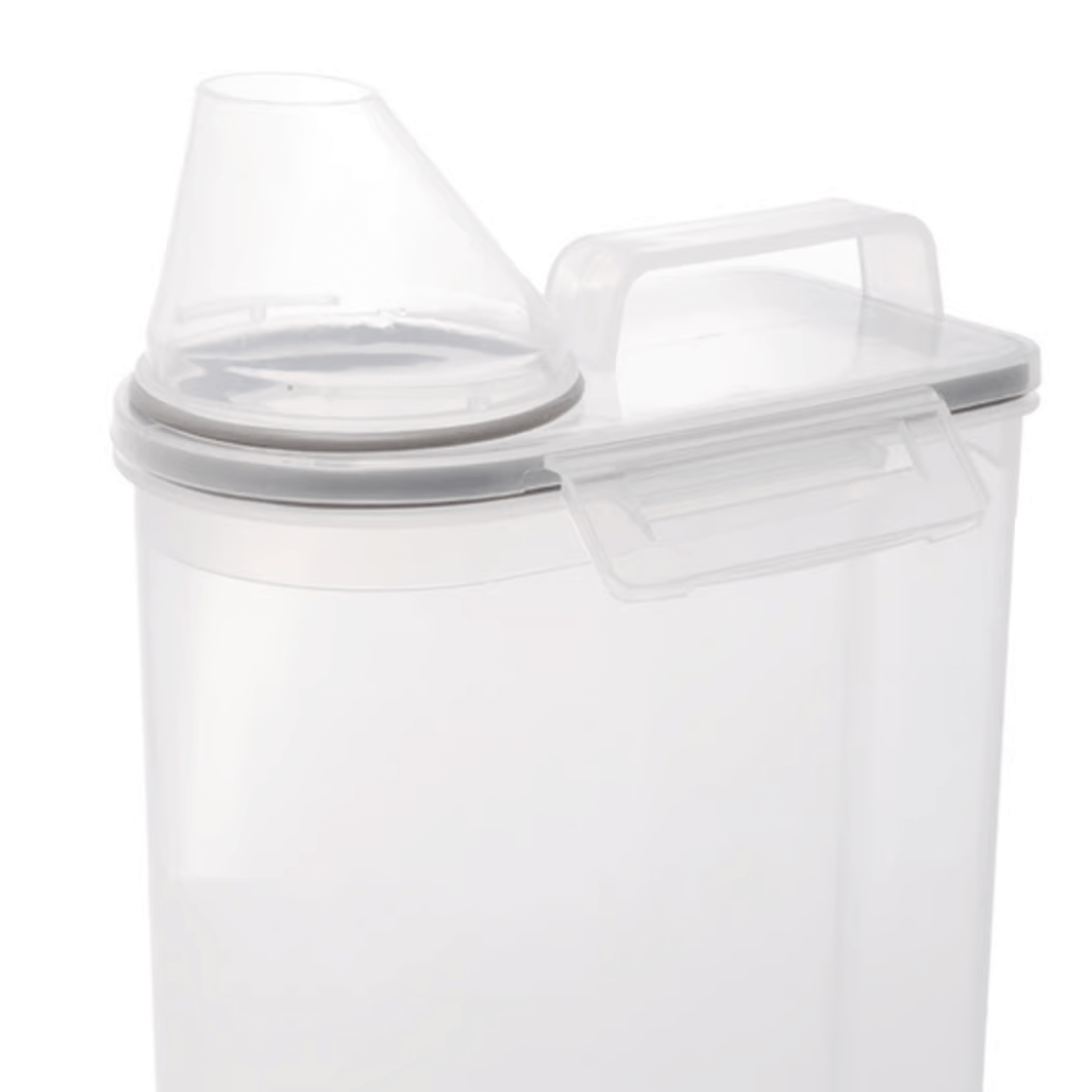 Pote Hermético Porta Mantimento com Copo Medidor de Plástico 2,5L - Ela Decora