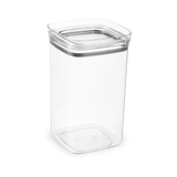 Pote Hermético Quadrado Com Tampa Transparente Vedação Tripla Pote GG - 2,5 Litros - Ela Decora