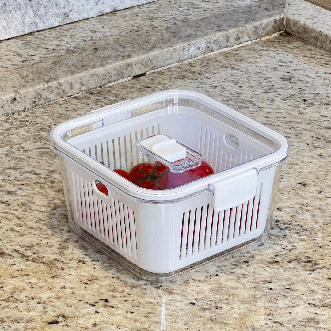 Pote Hermético Slim Multiuso Branco 1,3 Litros - Ela Decora