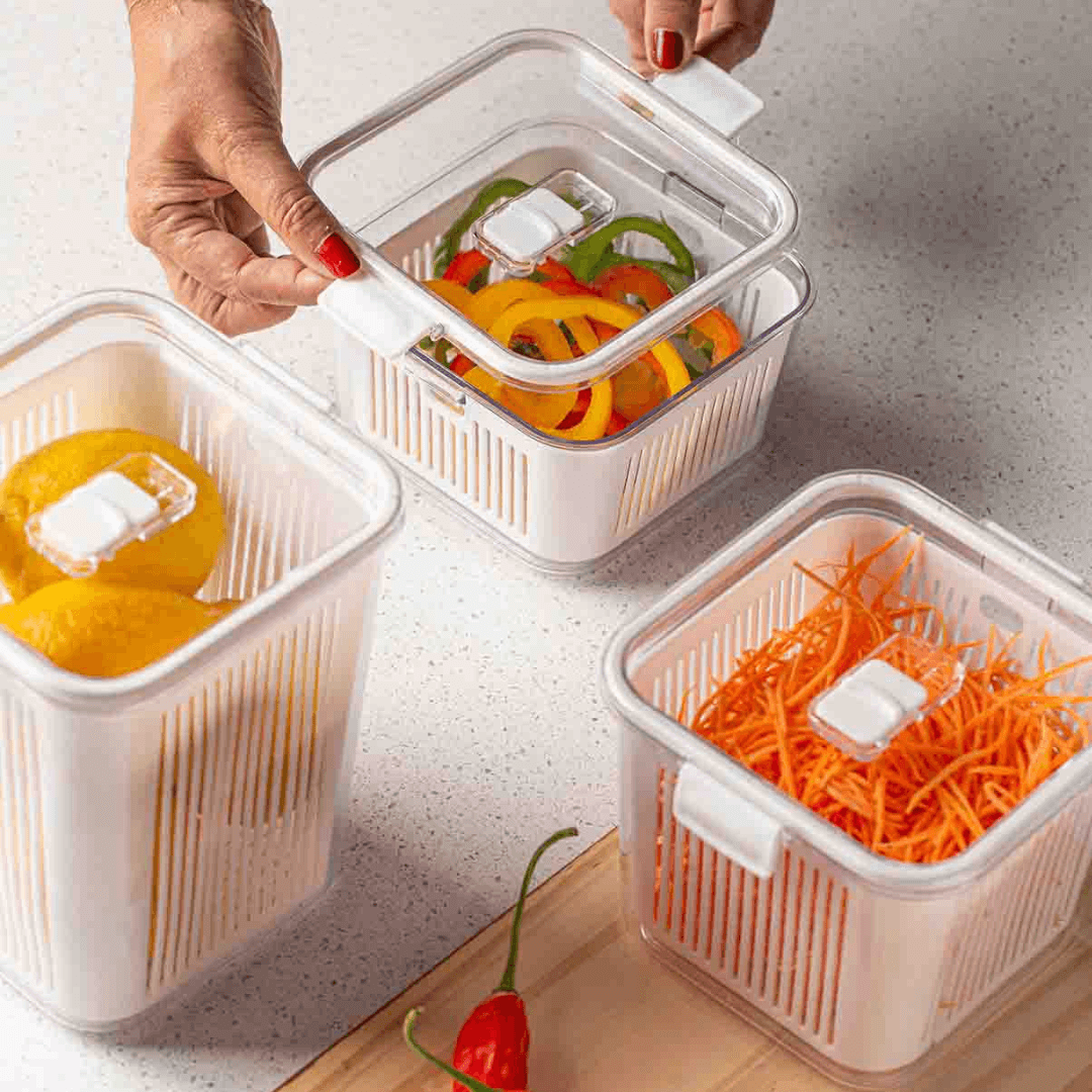 Pote Hermético Slim Multiuso Branco 2 Litros - Ela Decora