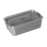 Pote Hermético Slim Multiuso Cinza 2,5 Litros - Ela Decora