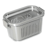 Pote Hermético Slim Multiuso Cinza 630ml - Ela Decora