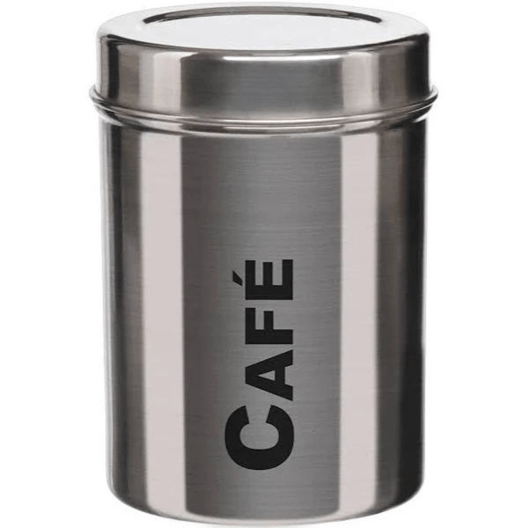 Pote para Café em Aço Inox Viena 12,4cm - Ela Decora