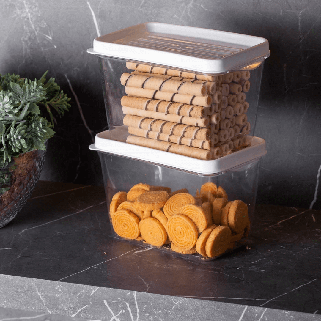 Pote para Mantimentos Retangular 1,6 Litros - Ela Decora
