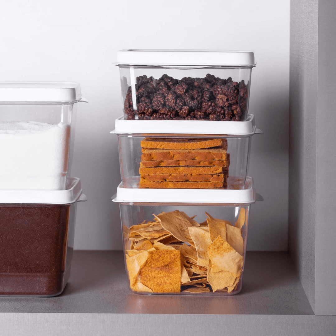 Pote para Mantimentos Retangular 1,6 Litros - Ela Decora