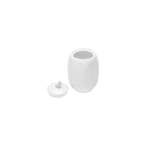 Pote Porcelana Birds com Tampa Branco 17cm - Ela Decora