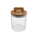 Pote Porta Mantimentos em Vidro Borossilicato com Tampa de Bambu 650ml - Ela Decora