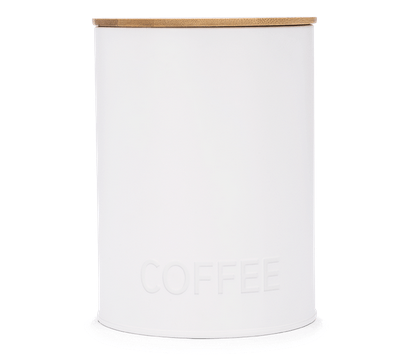 Pote Porta Mantimentos Para Café Canister Branco - Ela Decora