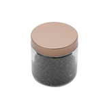 Pote Vidro Borossilicato Com Tampa De Cobre Rose Gold 800ml - Ela Decora