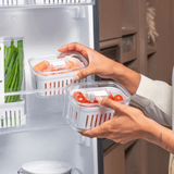 Pote Hermético com Cesto Clear Fresh 14,5cm Branco
