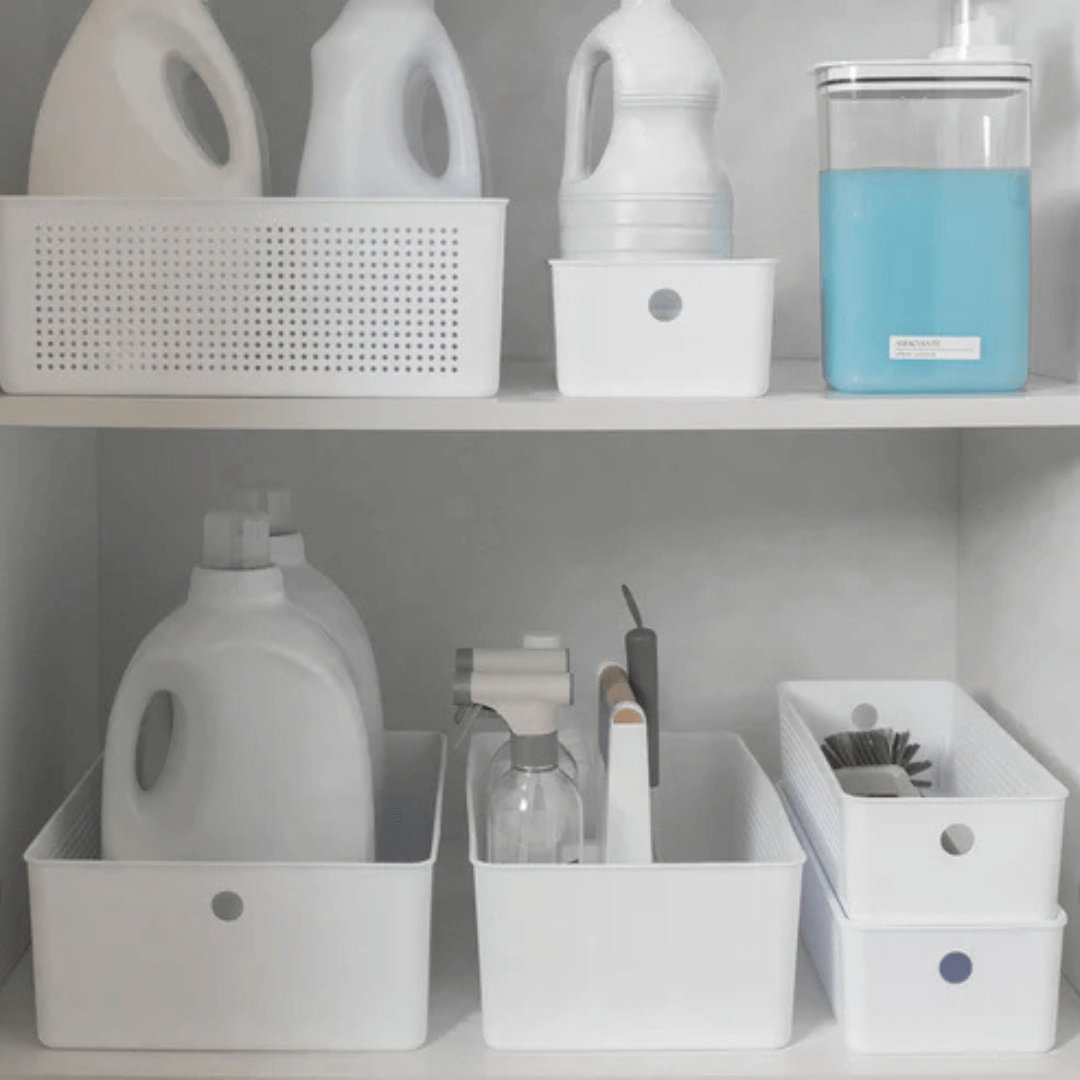 Organizador Multiuso com Alça Flow Branco 8 Litros