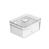 Pote Hermético Clear Fresh com 2 Cestos 2,2L