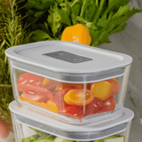 Pote de Vidro Hermético Tampa Branca Fresh Lock 370ml