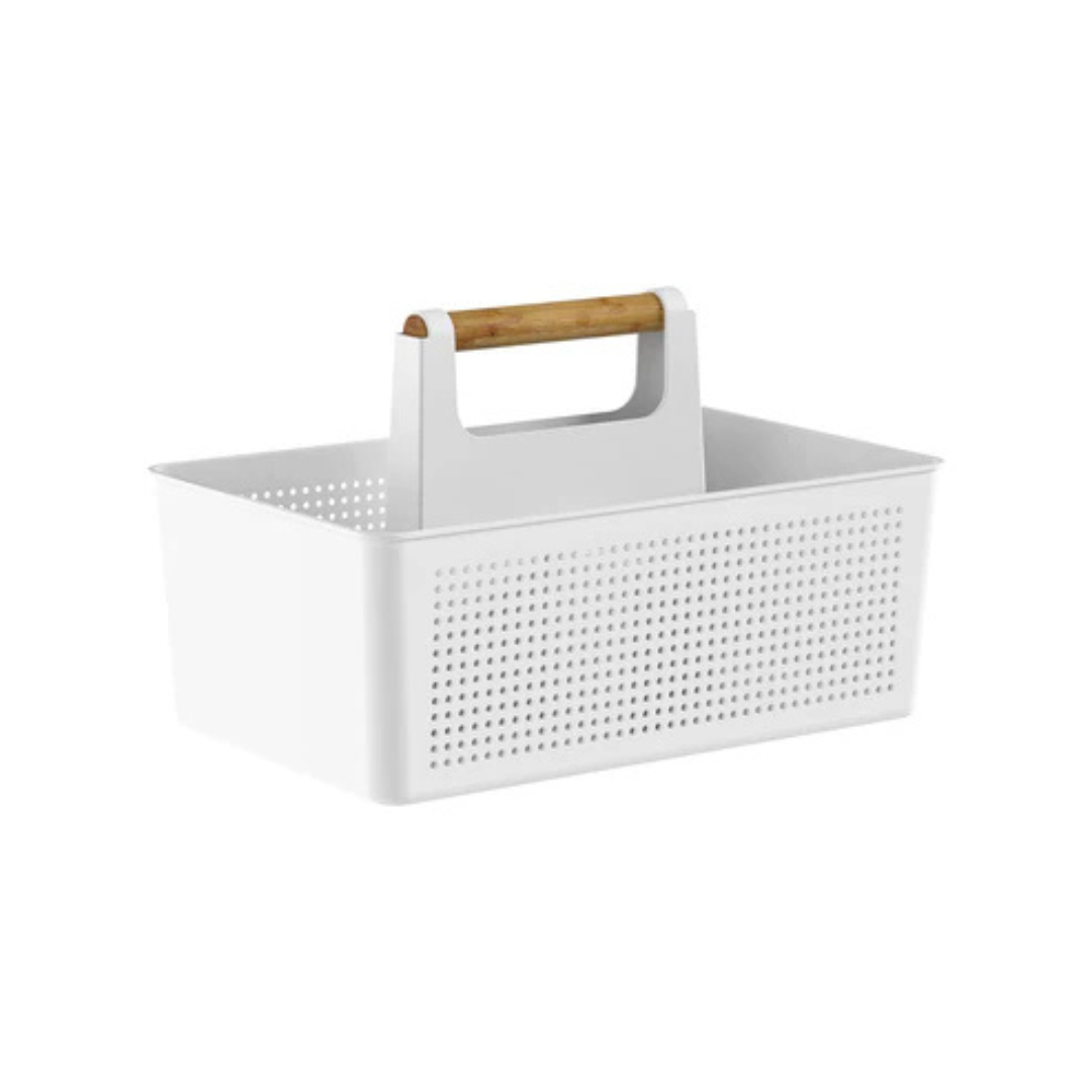 Organizador Multiuso com Alça Flow Branco 8 Litros