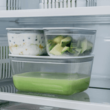 Pote de Vidro Hermético Tampa Branca Fresh Lock 1,2L