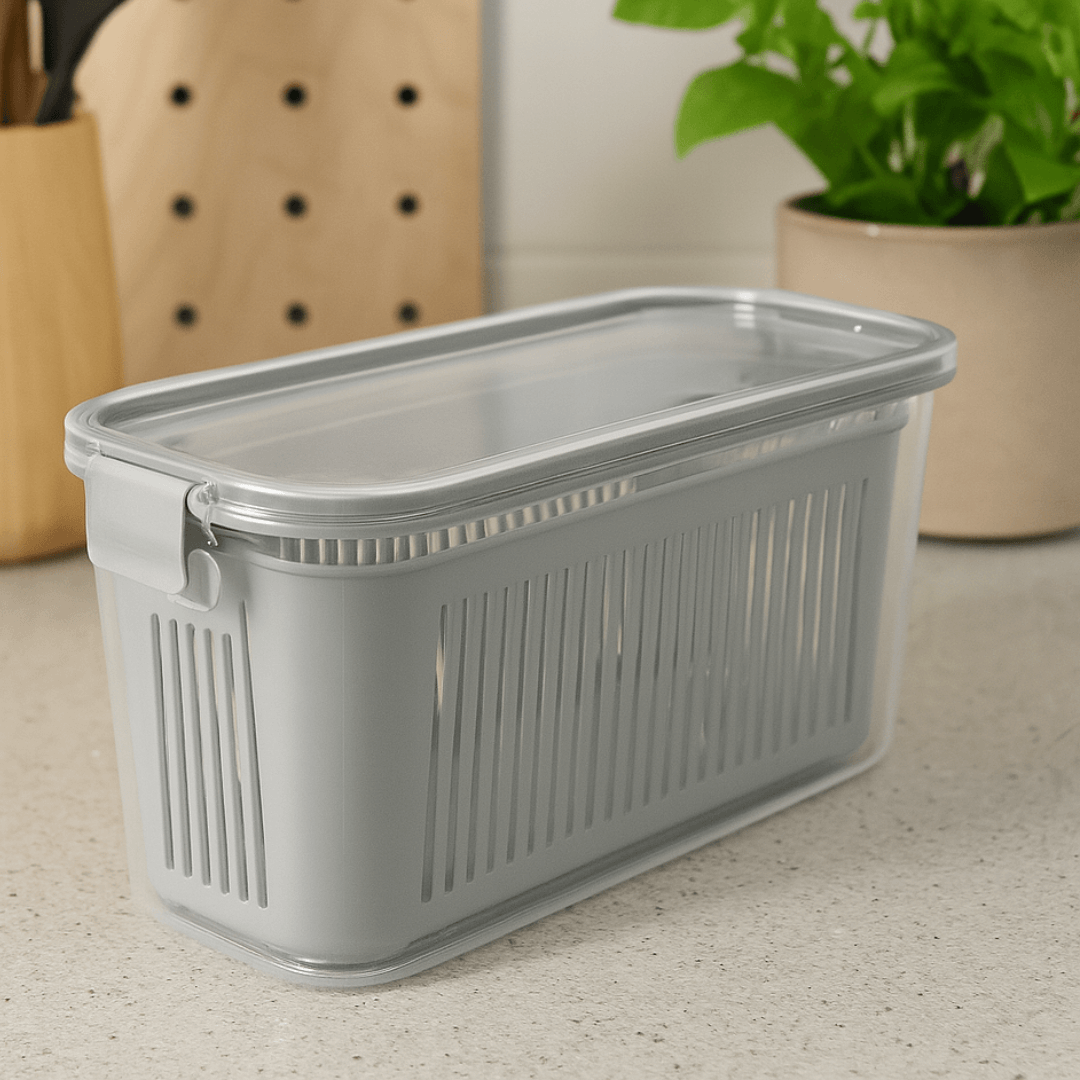 Pote Hermético Slim Multiuso Cinza 1,700 Litros