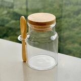 Porta Mantimento em Vidro com Tampa e Colher de Bambu 150ml