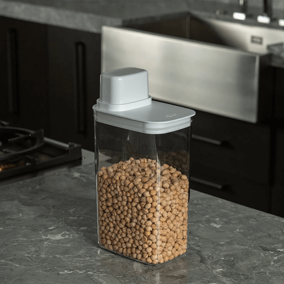 Pote Hermético com Medidor Drop Branco 2,3L