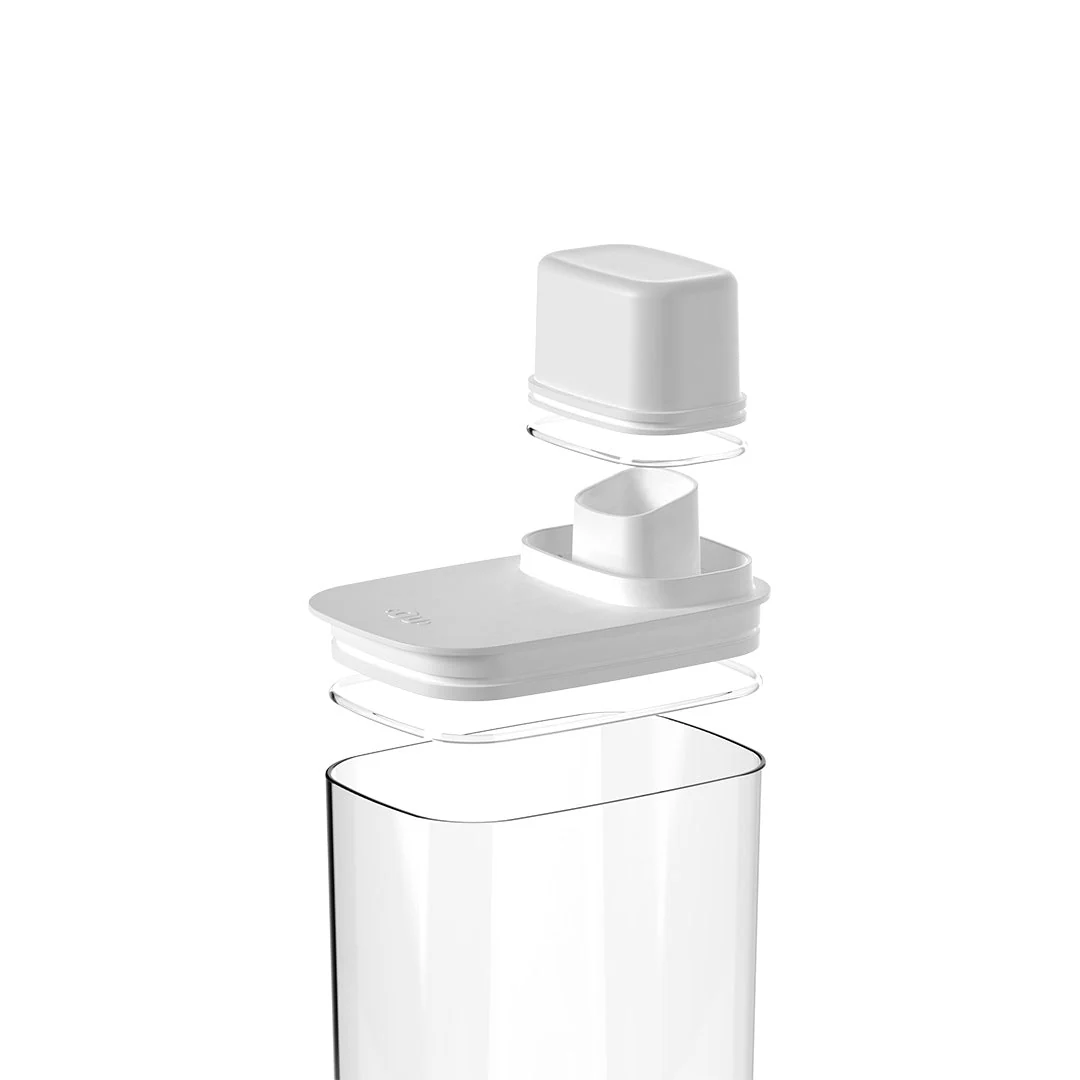 Pote Hermético com Medidor Drop Branco 2,3L