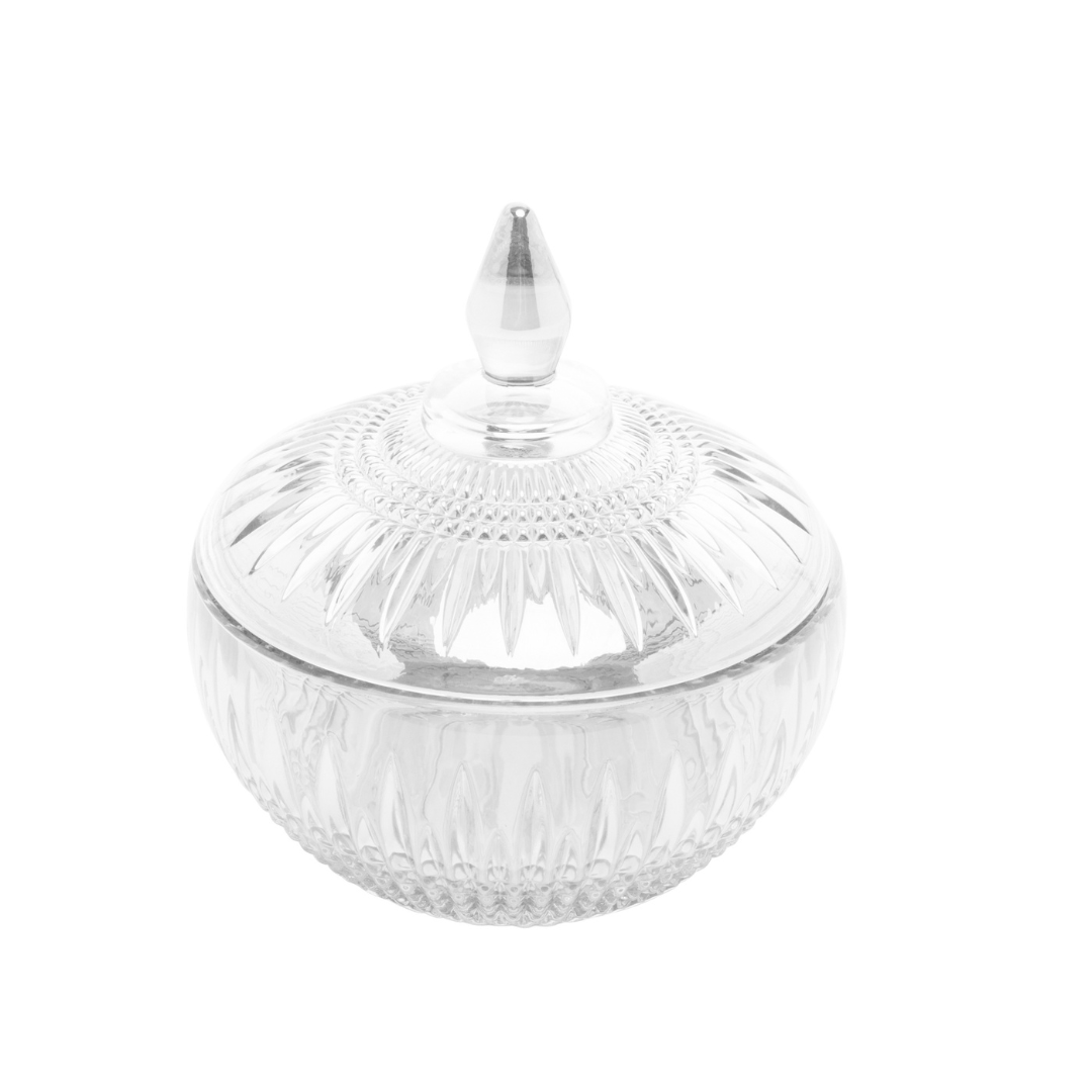 Potiche Bomboniere de Cristal 15cm Queen - Ela Decora