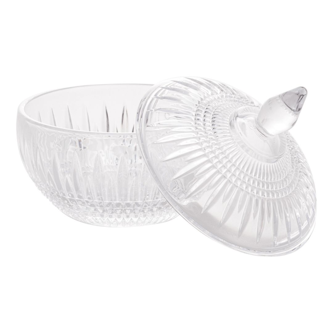 Potiche Bomboniere de Cristal 15cm Queen - Ela Decora