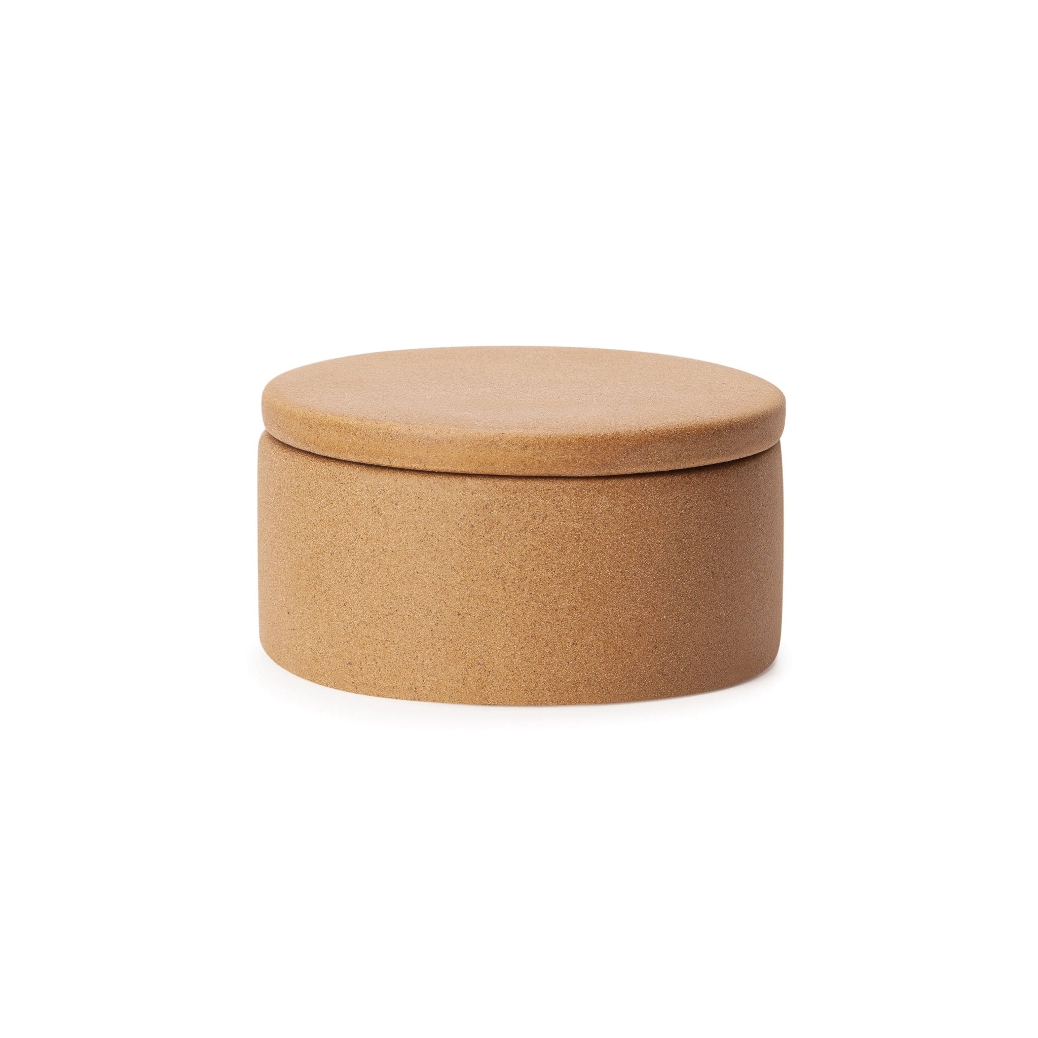 Potiche Caixa Cerâmica Areia 16cm - Ela Decora