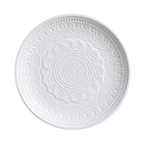 Prato de Sobremesa Agra Branco 20cm - Ela Decora