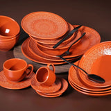 Prato de Sobremesa Agra Cantaloupe Laranja 20cm - Ela Decora
