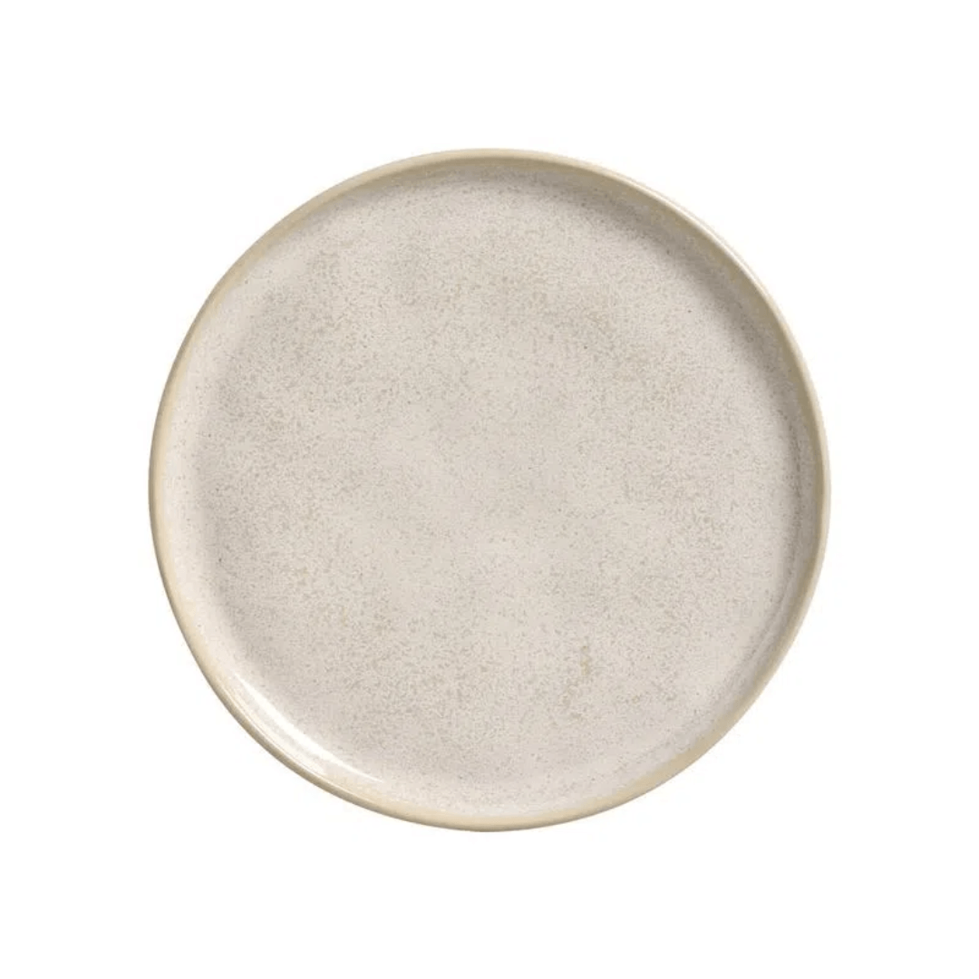 Prato de Sobremesa Bio Latte Off White 21,5cm - Ela Decora