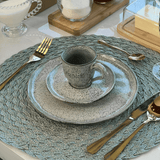 Prato de Sobremesa Bio Pistache 21,5cm - Ela Decora