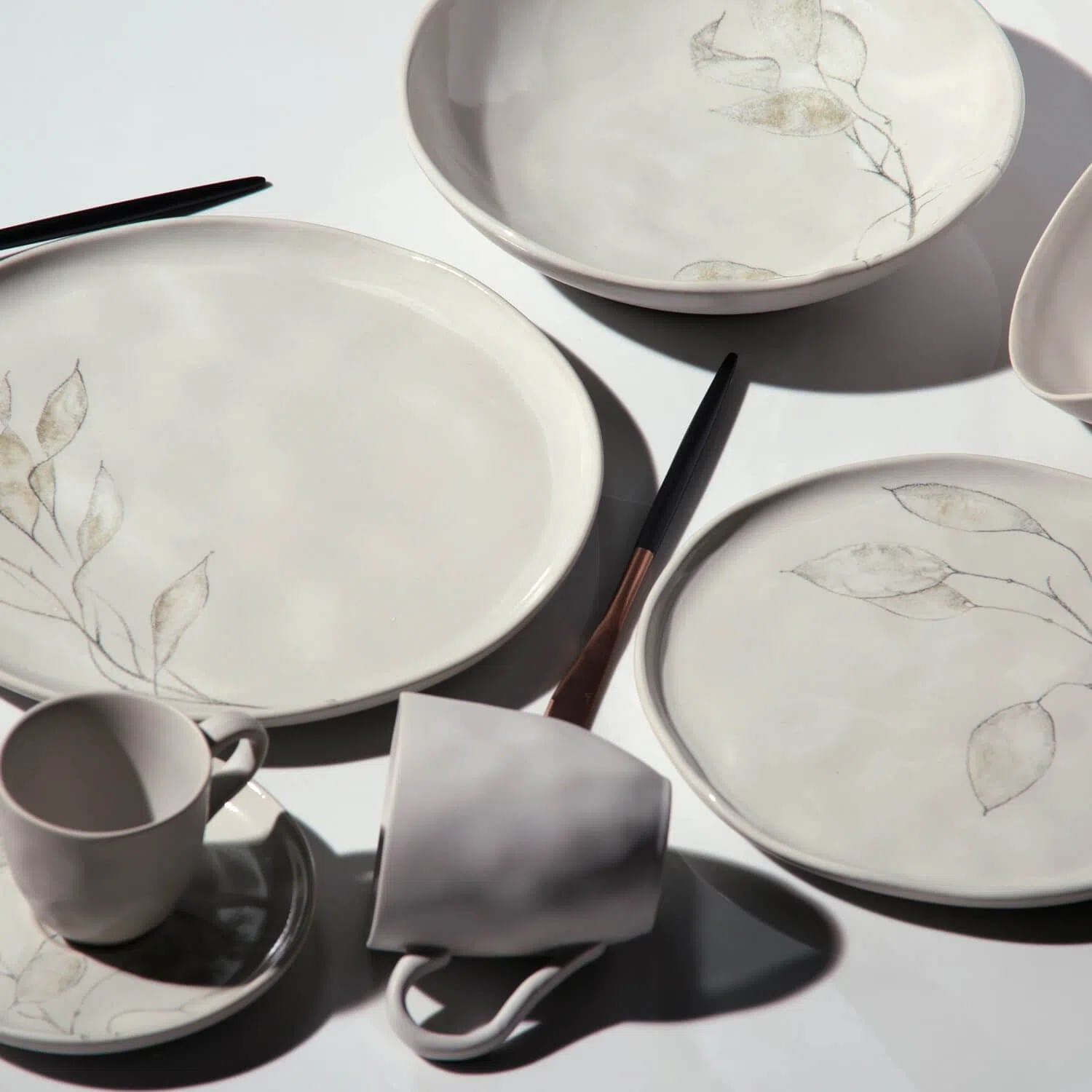 Prato de Sobremesa Bio Stoneware Luau - Ela Decora