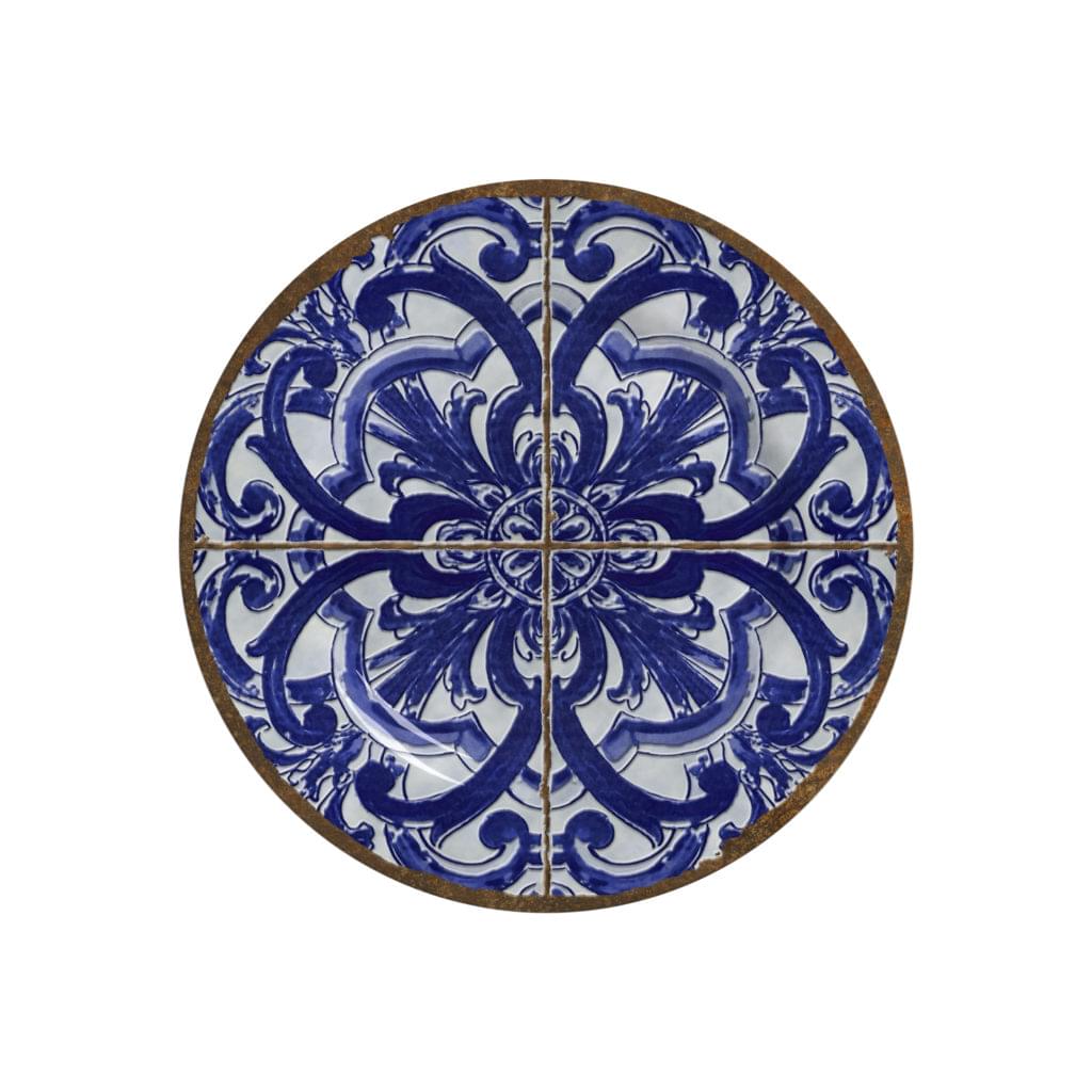 Prato de Sobremesa Coimbra Cerâmica 19,5cm - Ela Decora